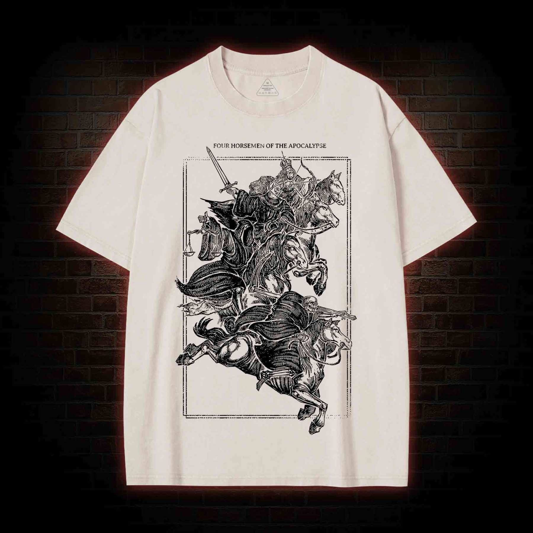 The Knight of the Apocalypse Washed T-shirt