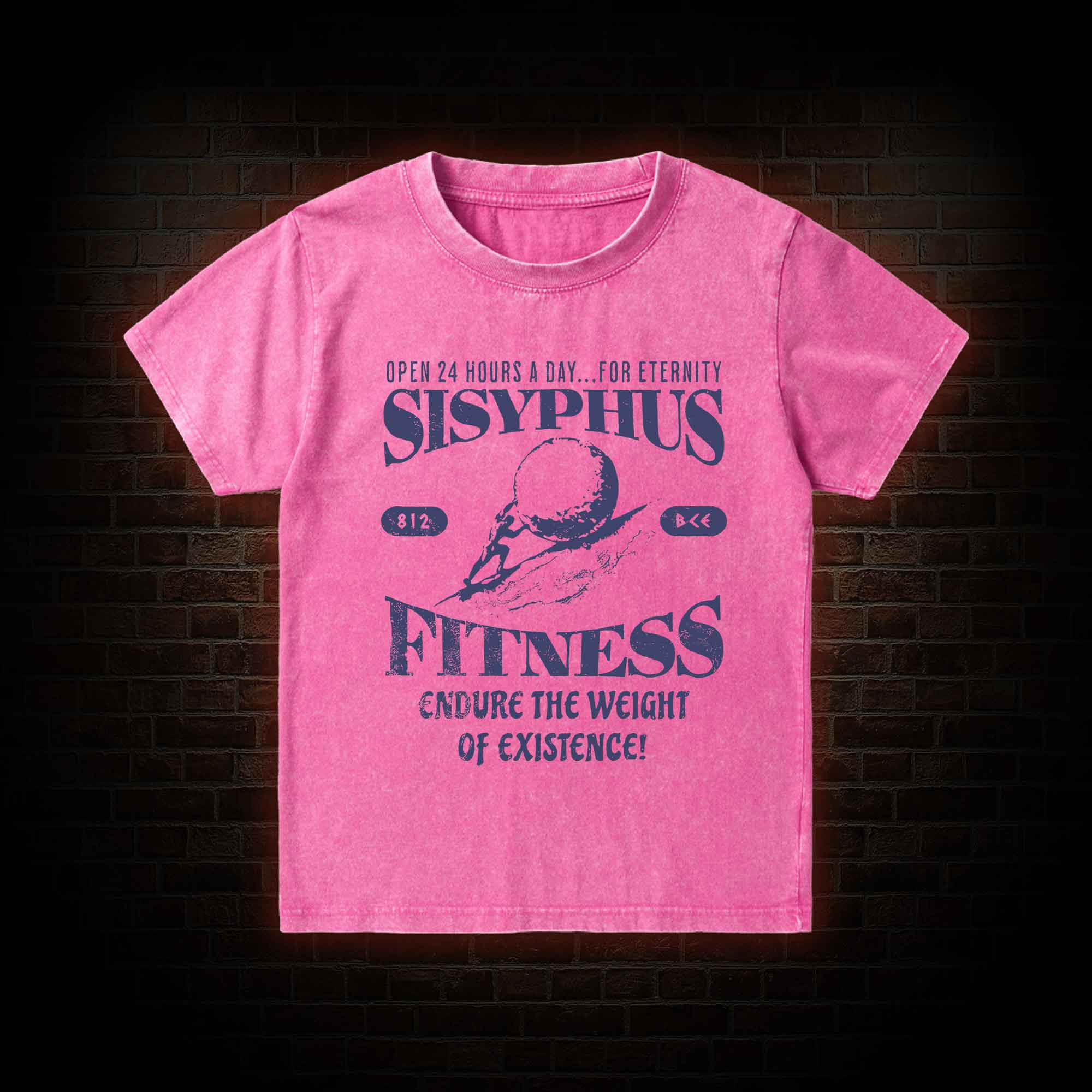 Sisyphus Fitness Kid Washed T-Shirt