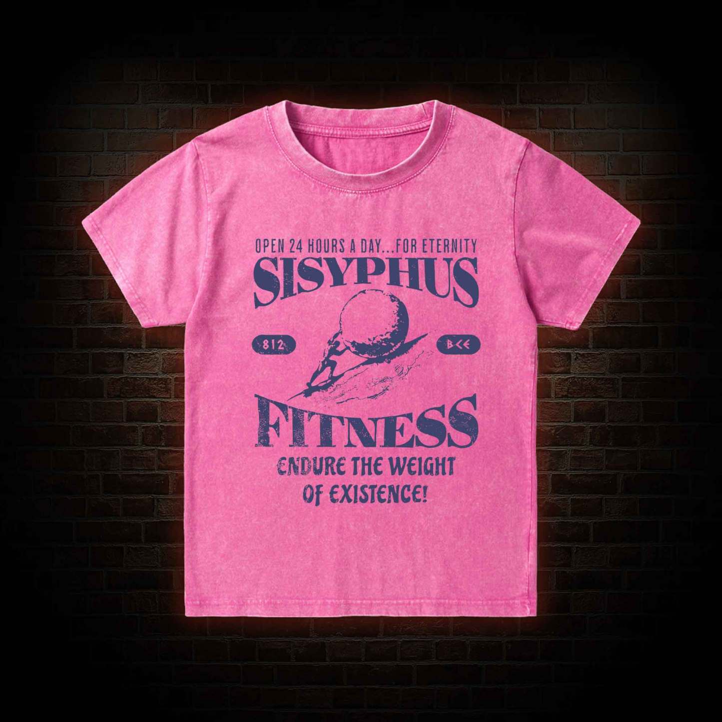 Sisyphus Fitness Kid Washed T-Shirt