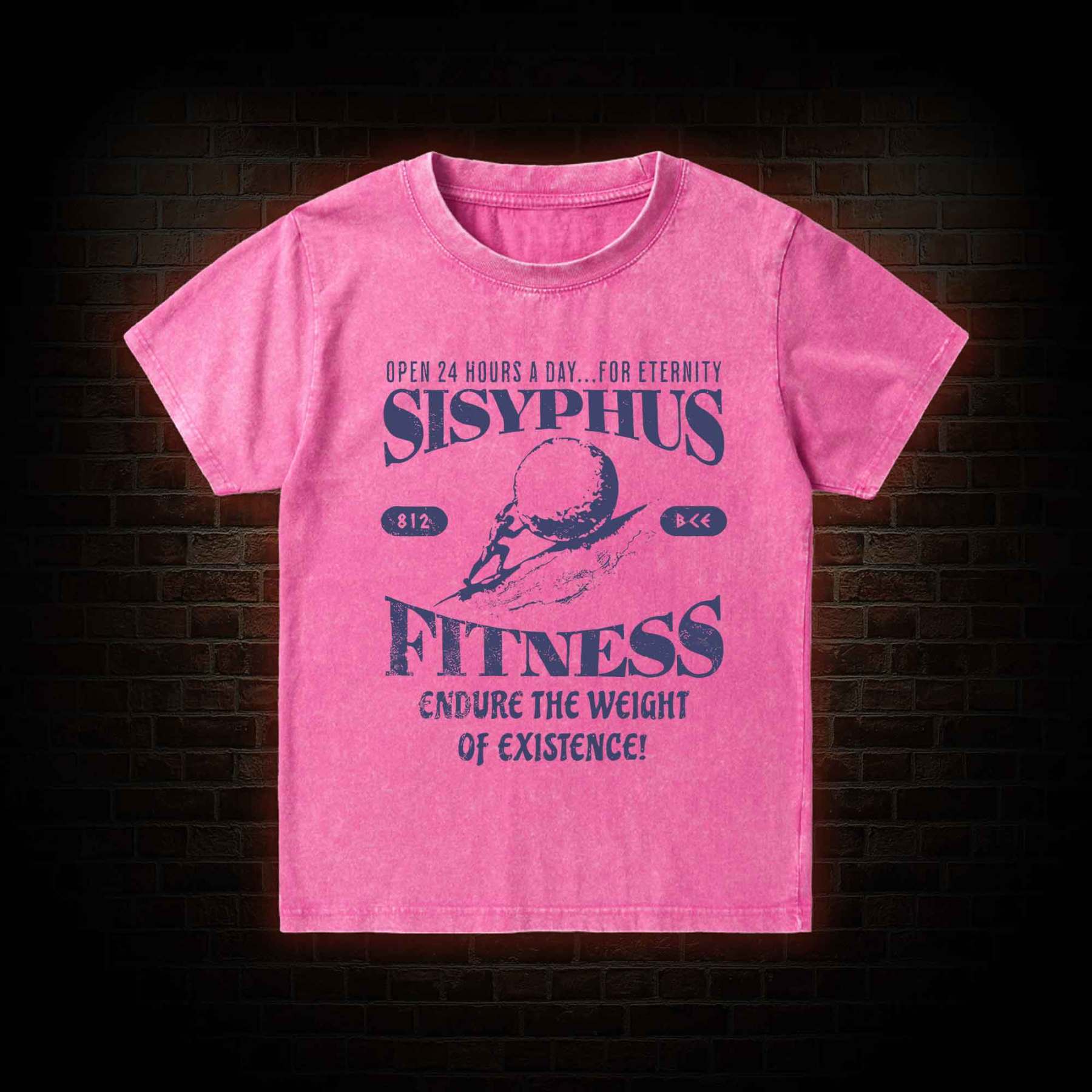 Sisyphus Fitness Kid Washed T-Shirt