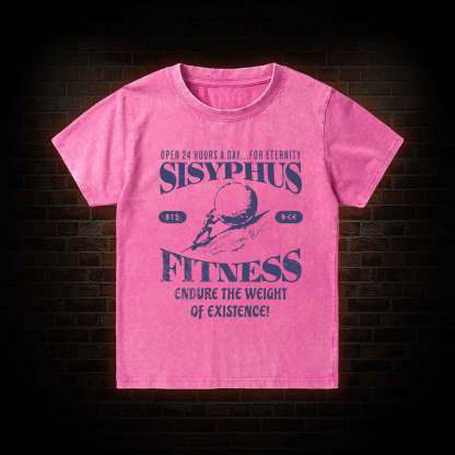 Sisyphus Fitness Kid Washed T-Shirt