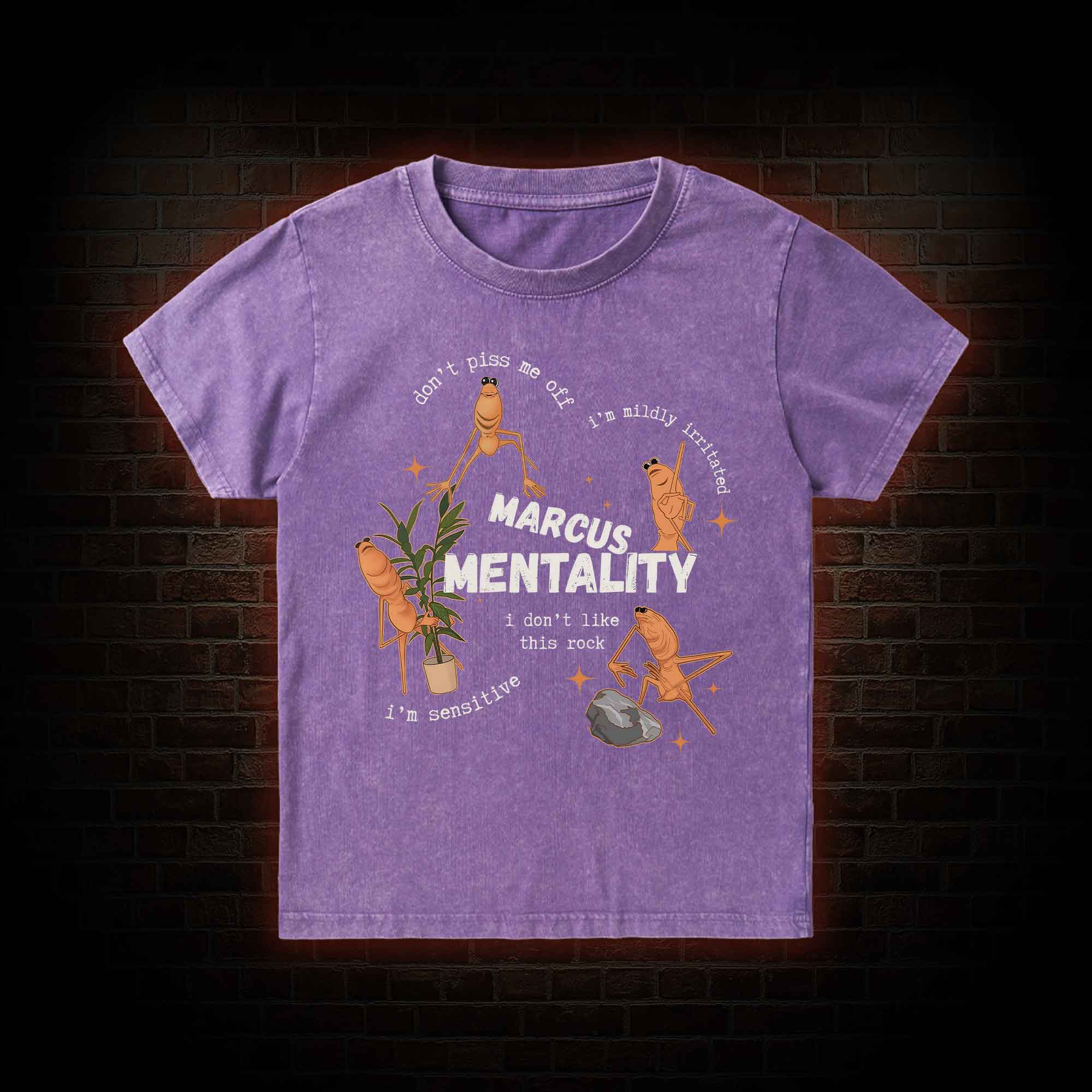 Marcus the Worm Kid Washed T-Shirt