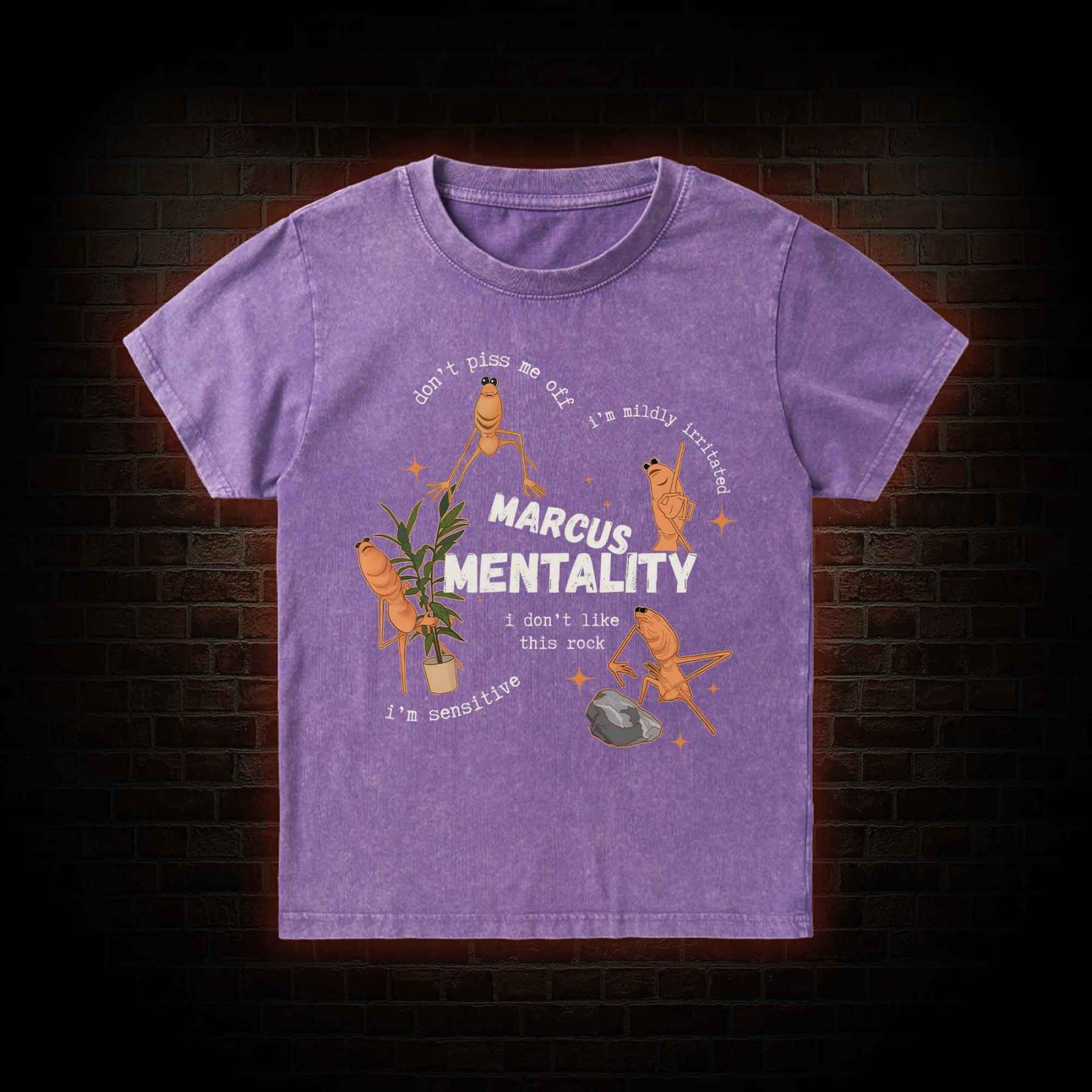 Marcus the Worm Kid Washed T-Shirt