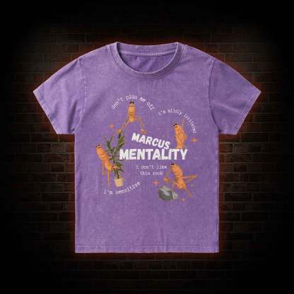 Marcus the Worm Kid Washed T-Shirt