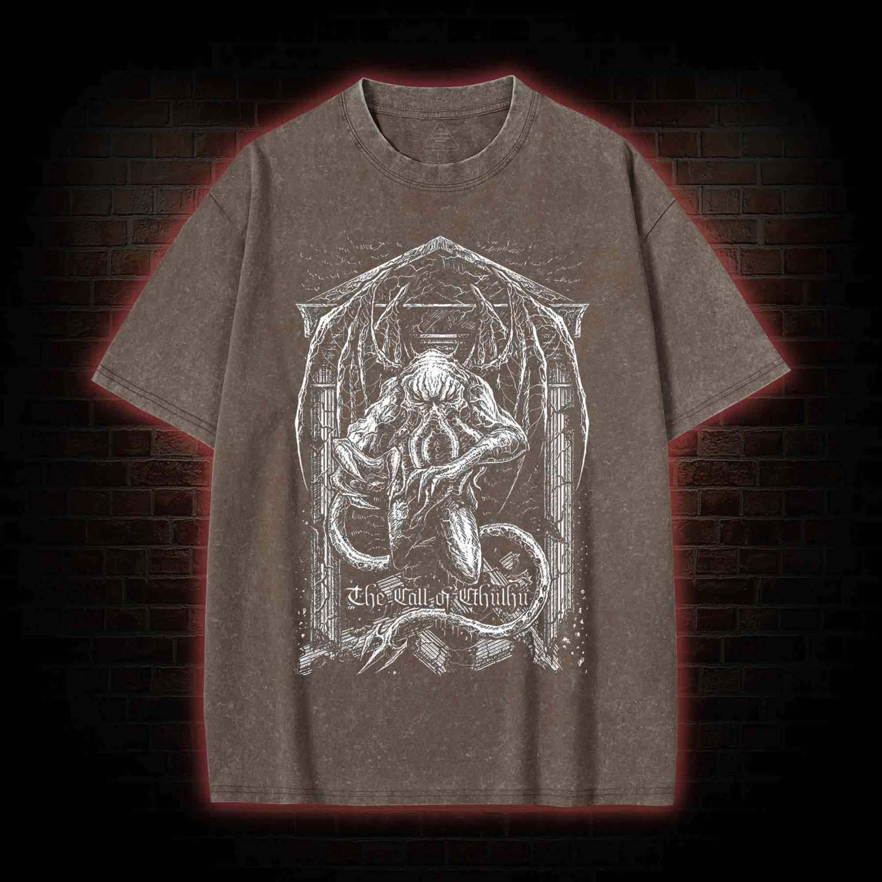 The Call of Cthulhu Washed T-shirt