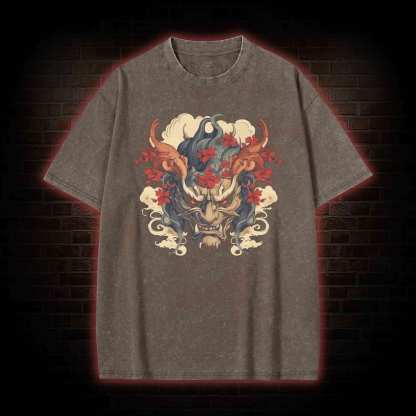 Oni Mask Washed T-shirt