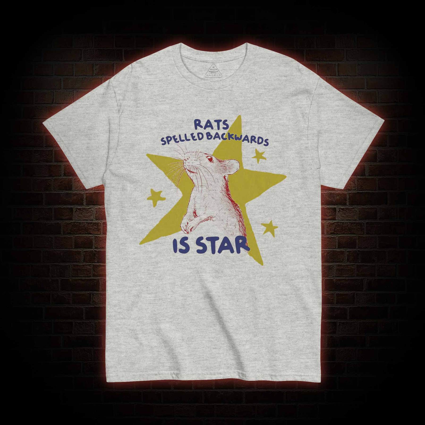 Rats Spelled Backwards is Star T-shirt