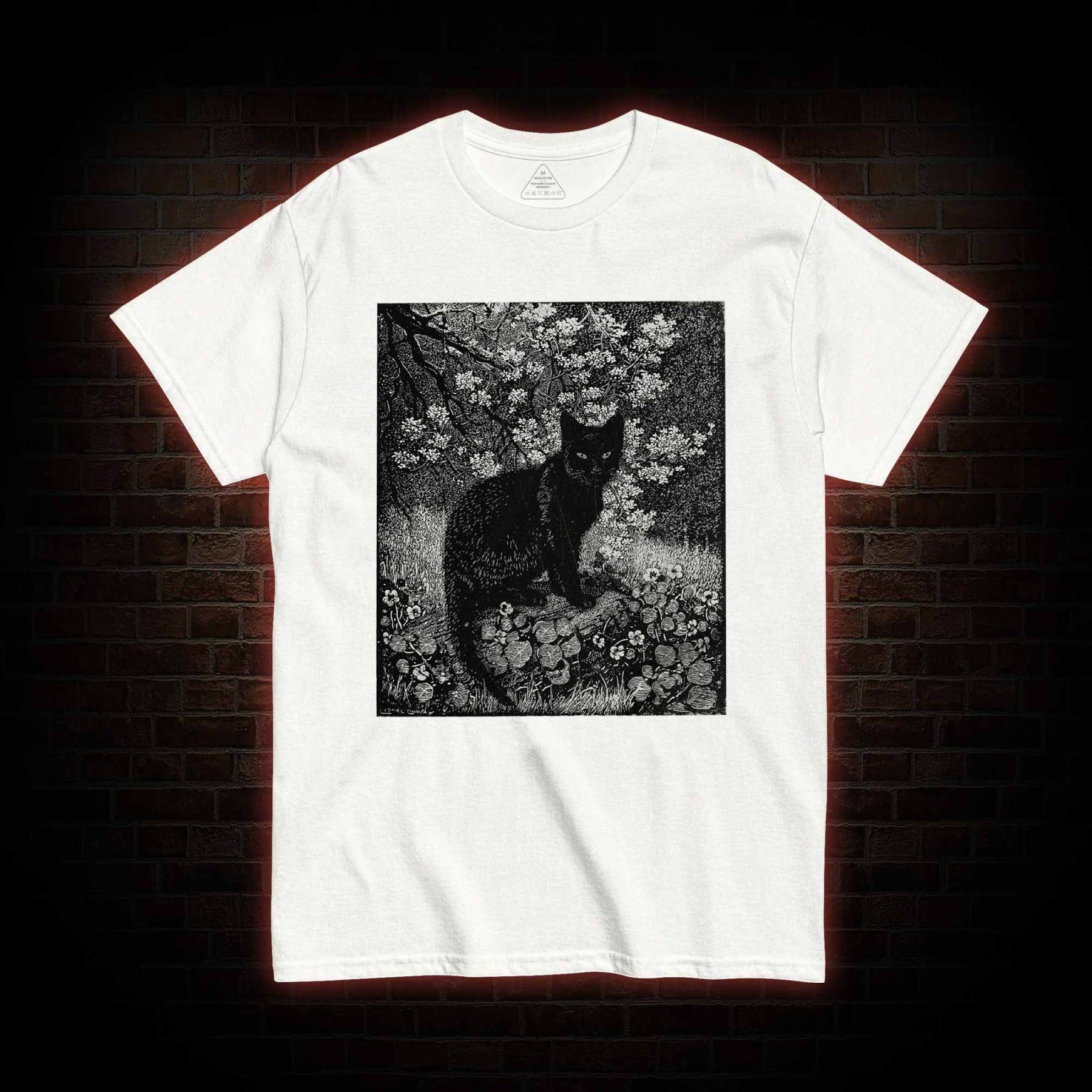 Vintage Black Cat T-shirt