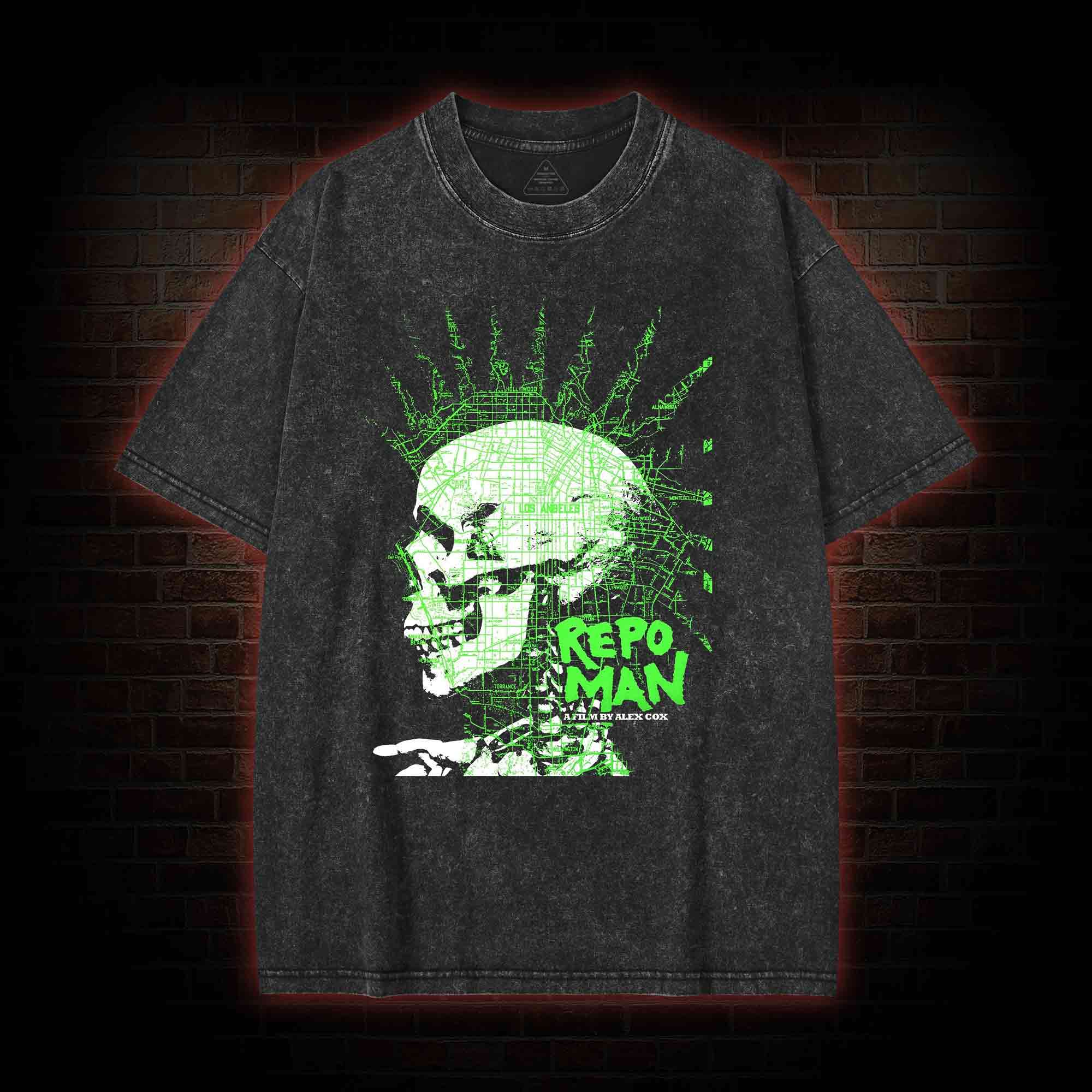 The Life of a Repo Man is always Intense Washed T-shirt