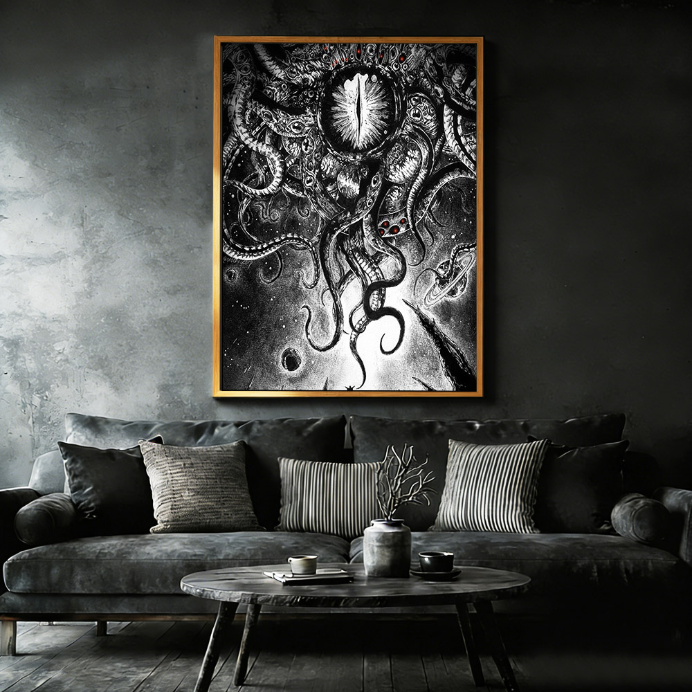 Yog-Sothoth Framed Canvas Print