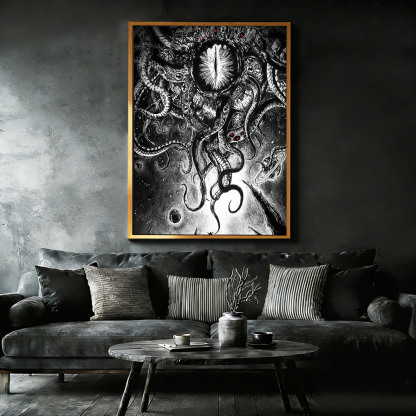 Yog-Sothoth Framed Canvas Print