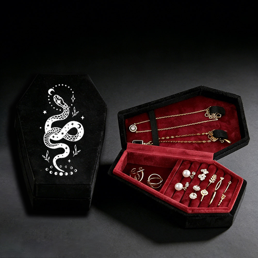 Serpent of Temptation Coffin-shaped Jewelry Box