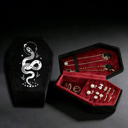 Serpent of Temptation Coffin-shaped Jewelry Box