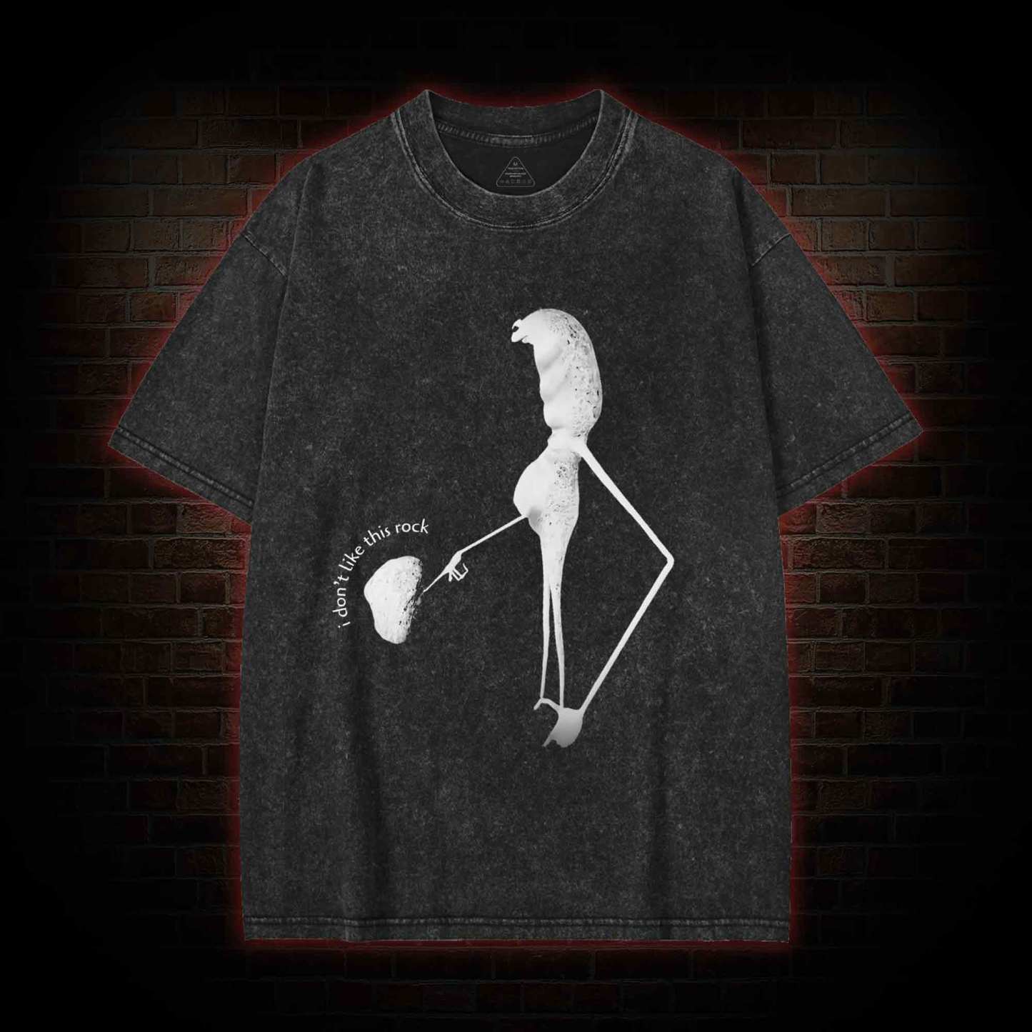 I Don't Like This Rock Meme Washed T-shirt