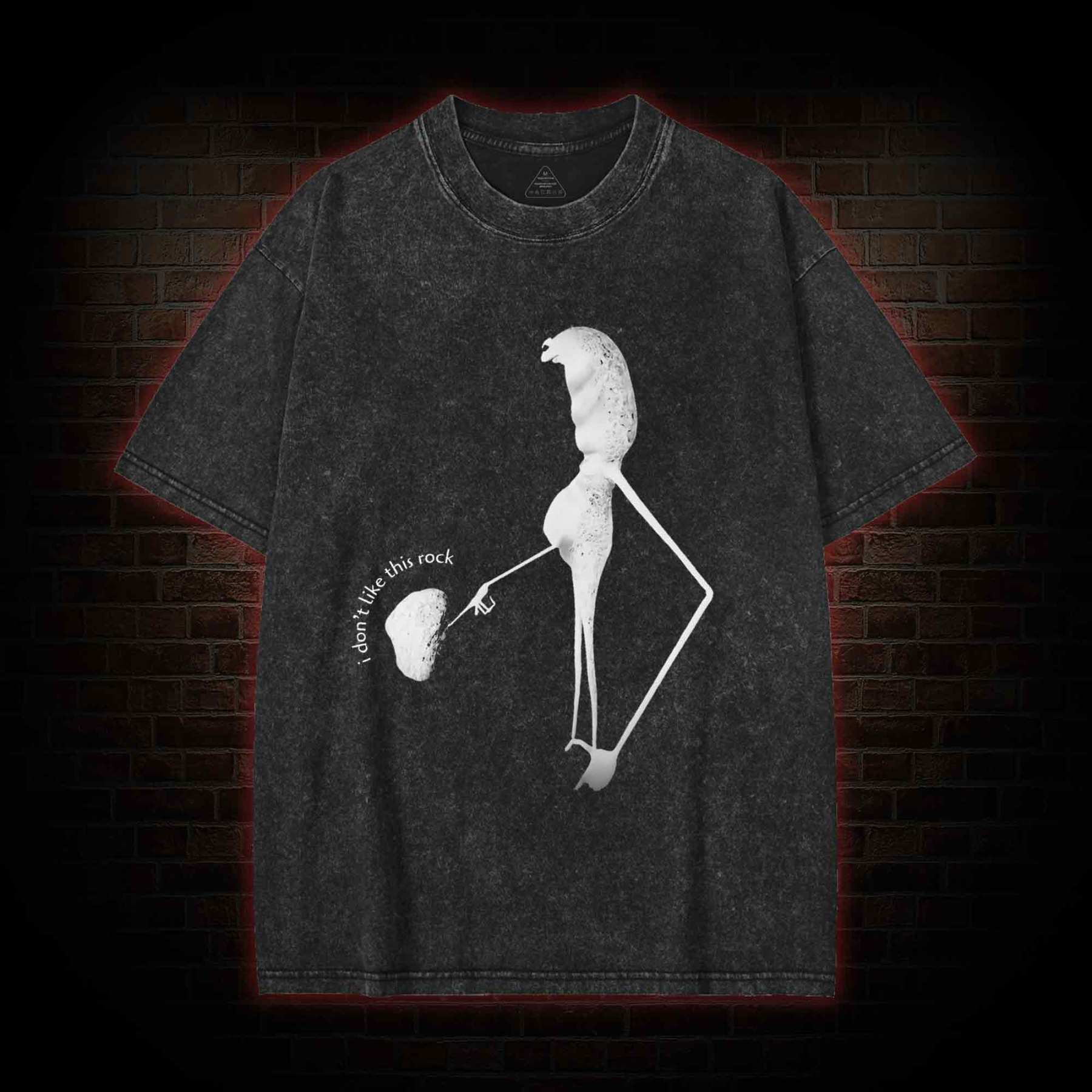 I Don't Like This Rock Meme Washed T-shirt