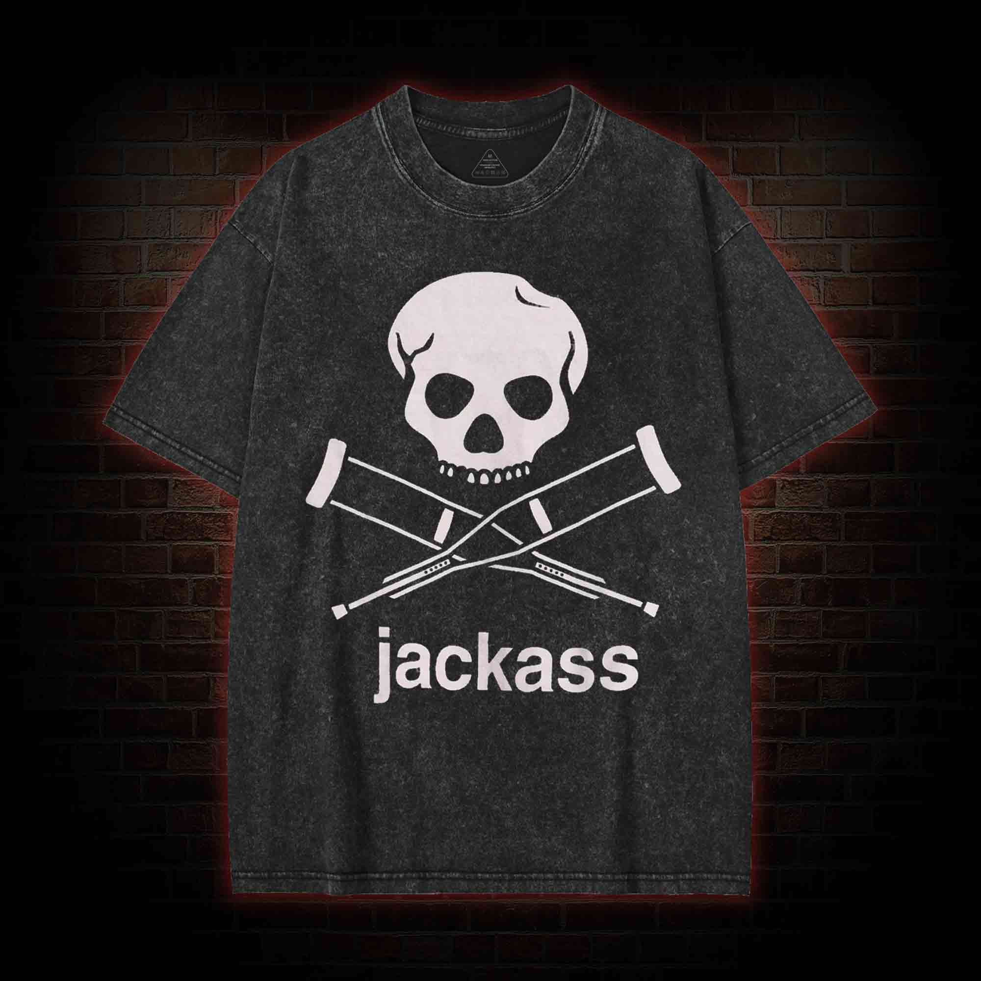 Skull Crutches Washed T-shirt