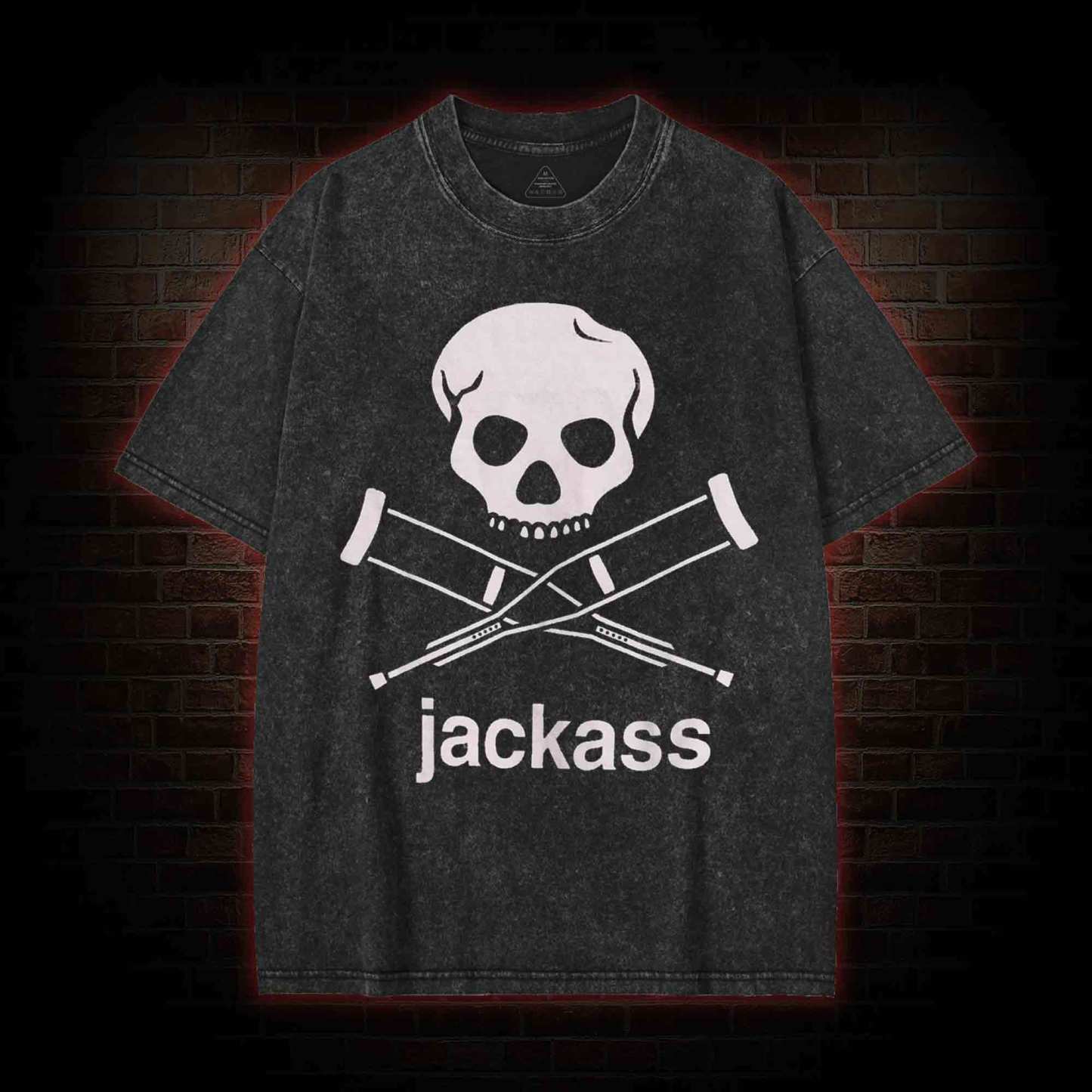 Skull Crutches Washed T-shirt