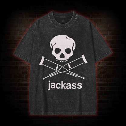 Skull Crutches Washed T-shirt