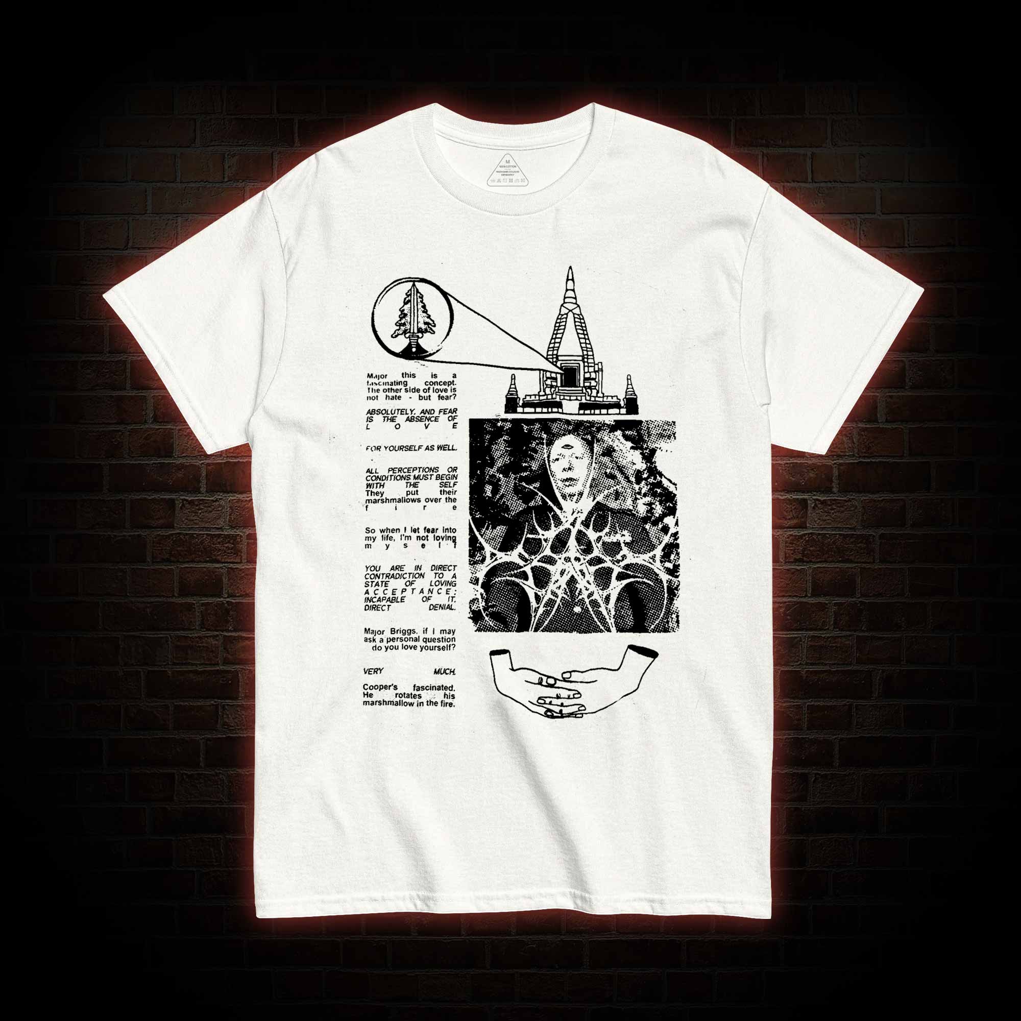 He Rotates His Marshmallow in the Fire T-shirt