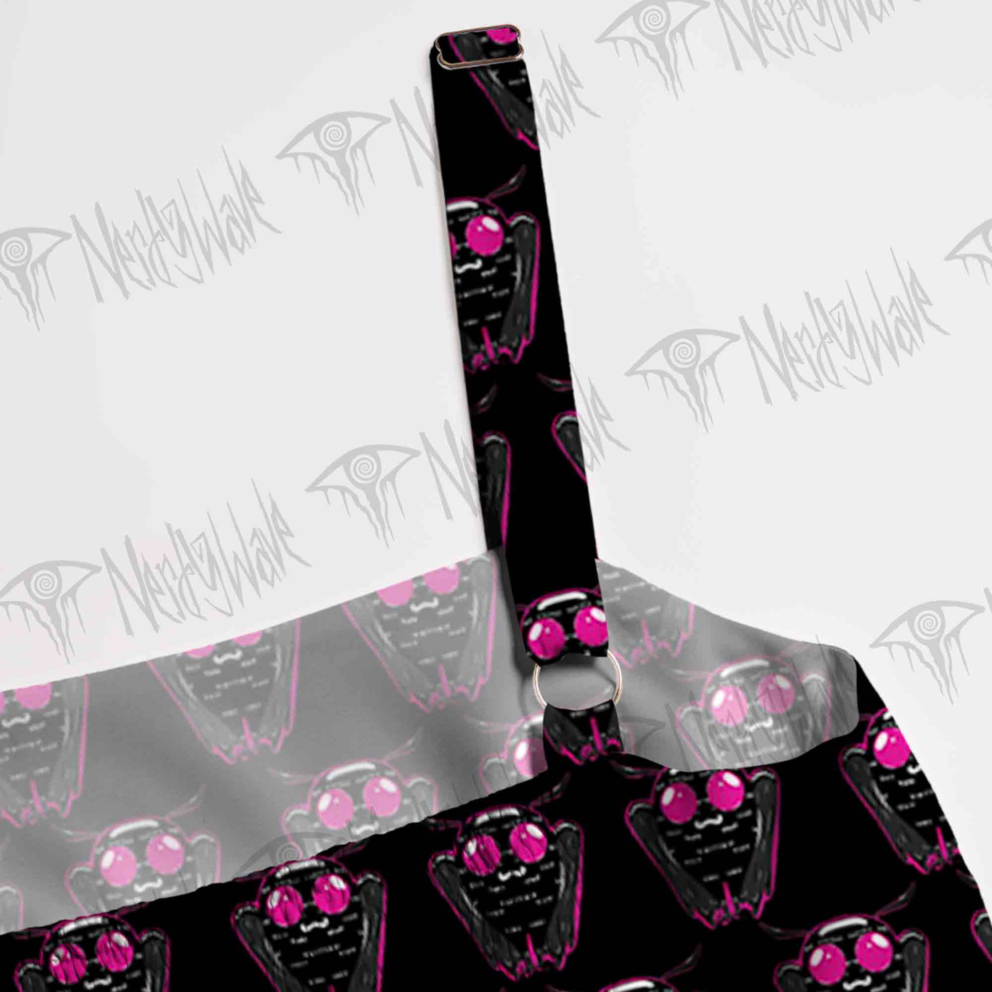 Neon Mothman Wide Straps Maxi Dress