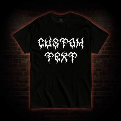 Personalized Style Custom Text T-shirt