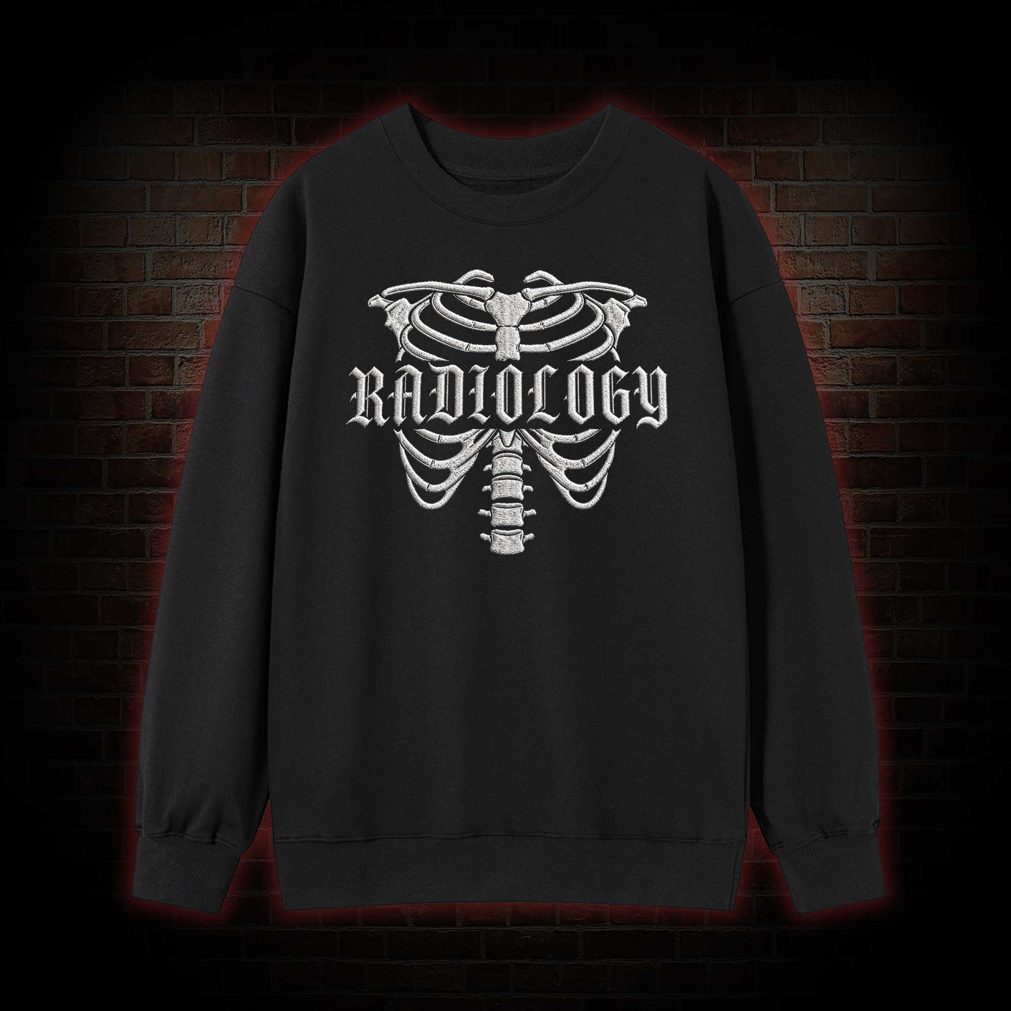 Radiology Embroidered Sweatshirt