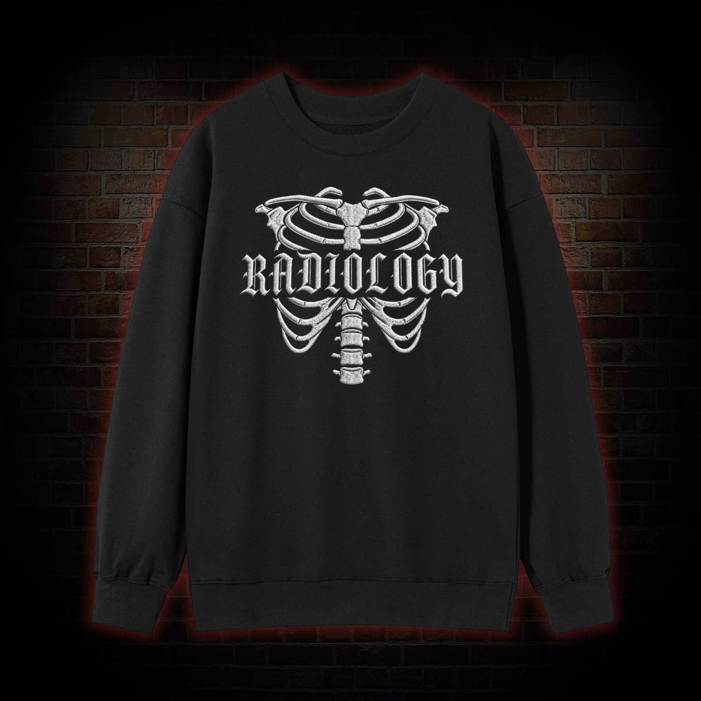 Radiology Embroidered Sweatshirt