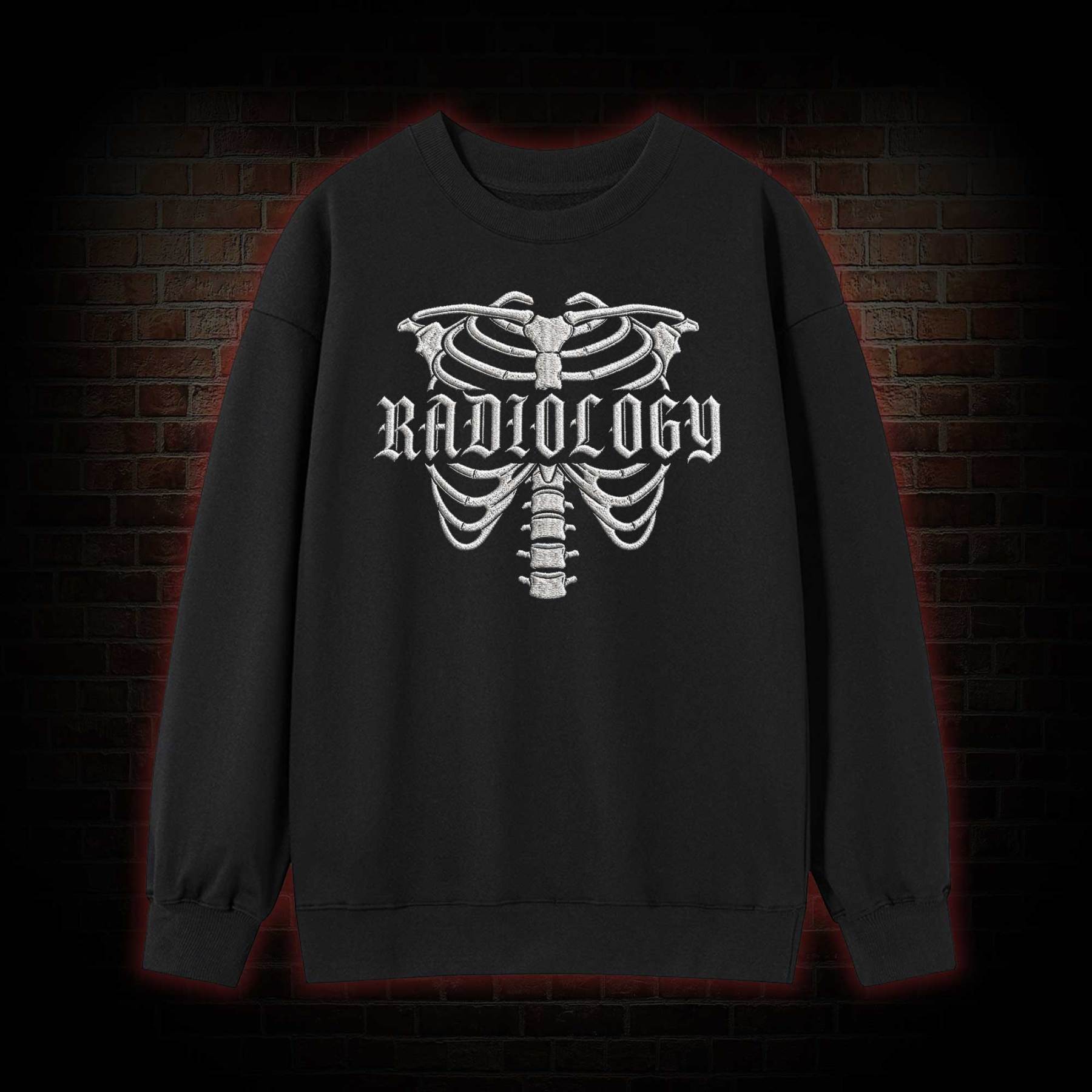 Radiology Embroidered Sweatshirt