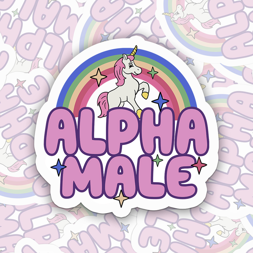 Alpha Male Sticker