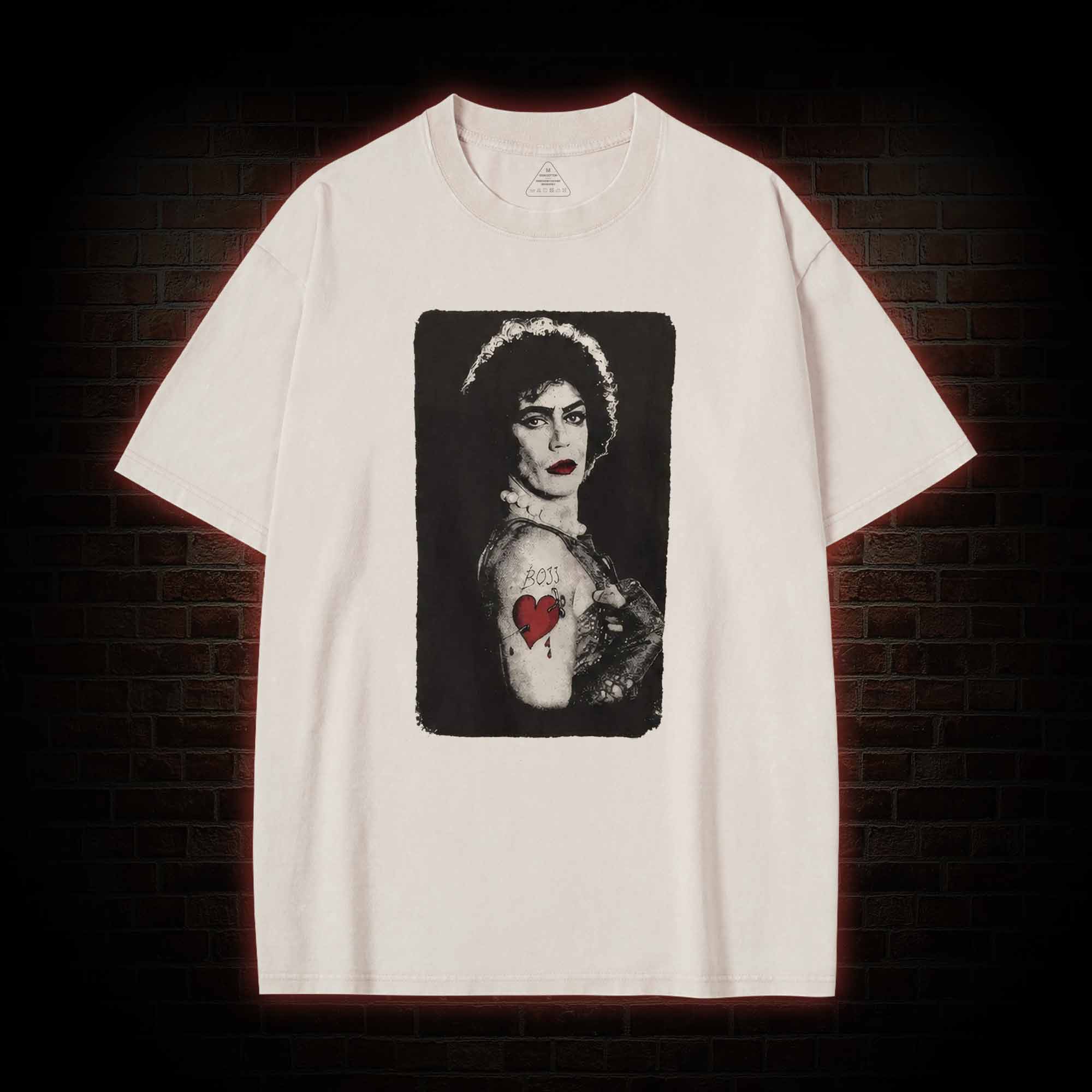 Vintage Boss Heart Tattoo Washed T-shirt