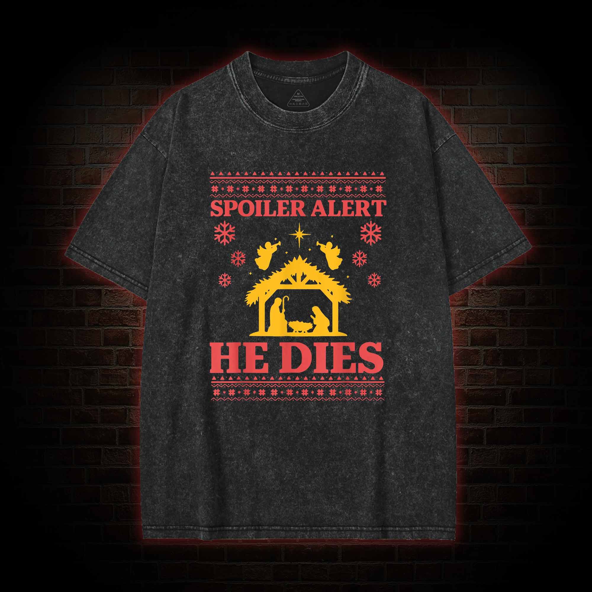 Spoiler Alert He Dies Washed T-shirt