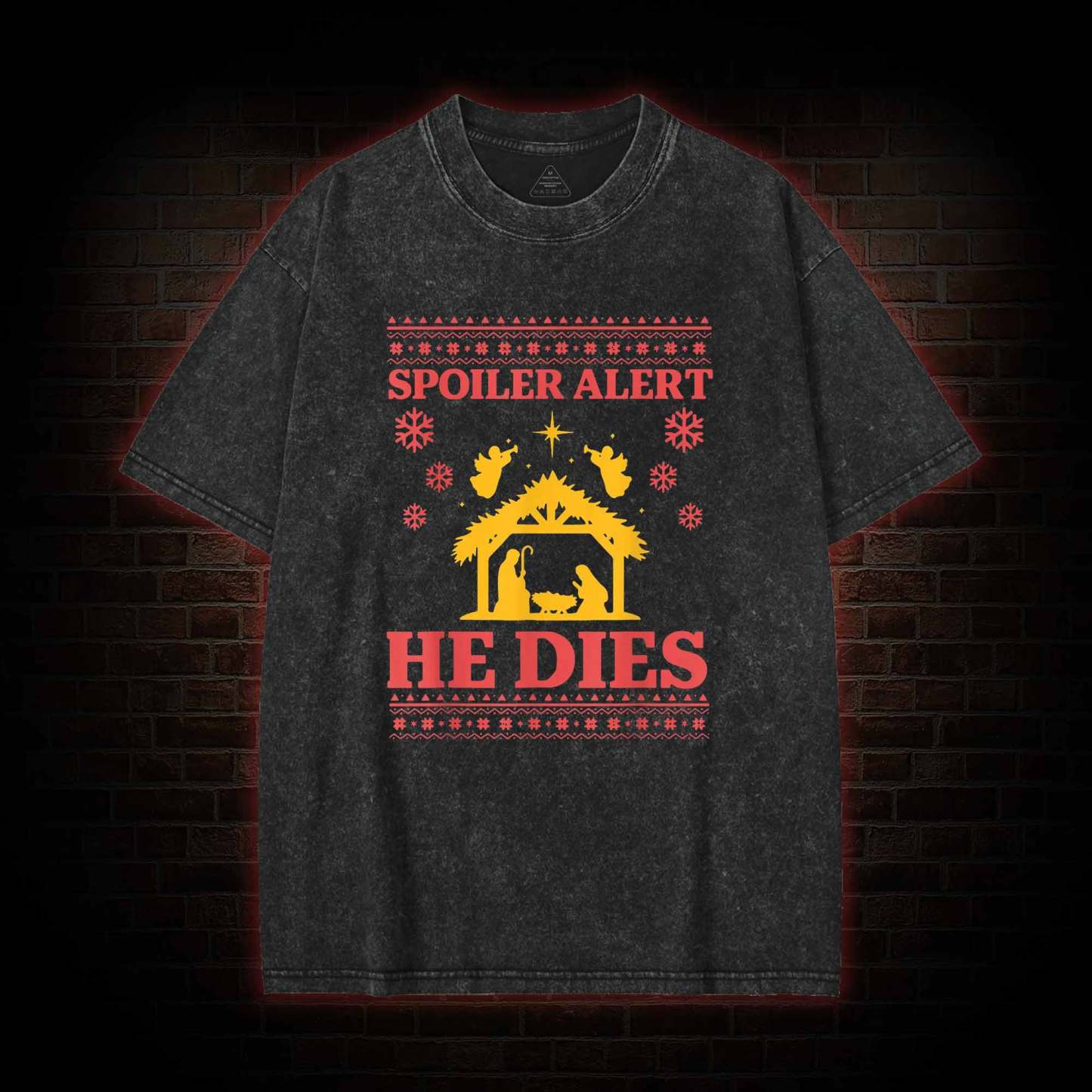 Spoiler Alert He Dies Washed T-shirt