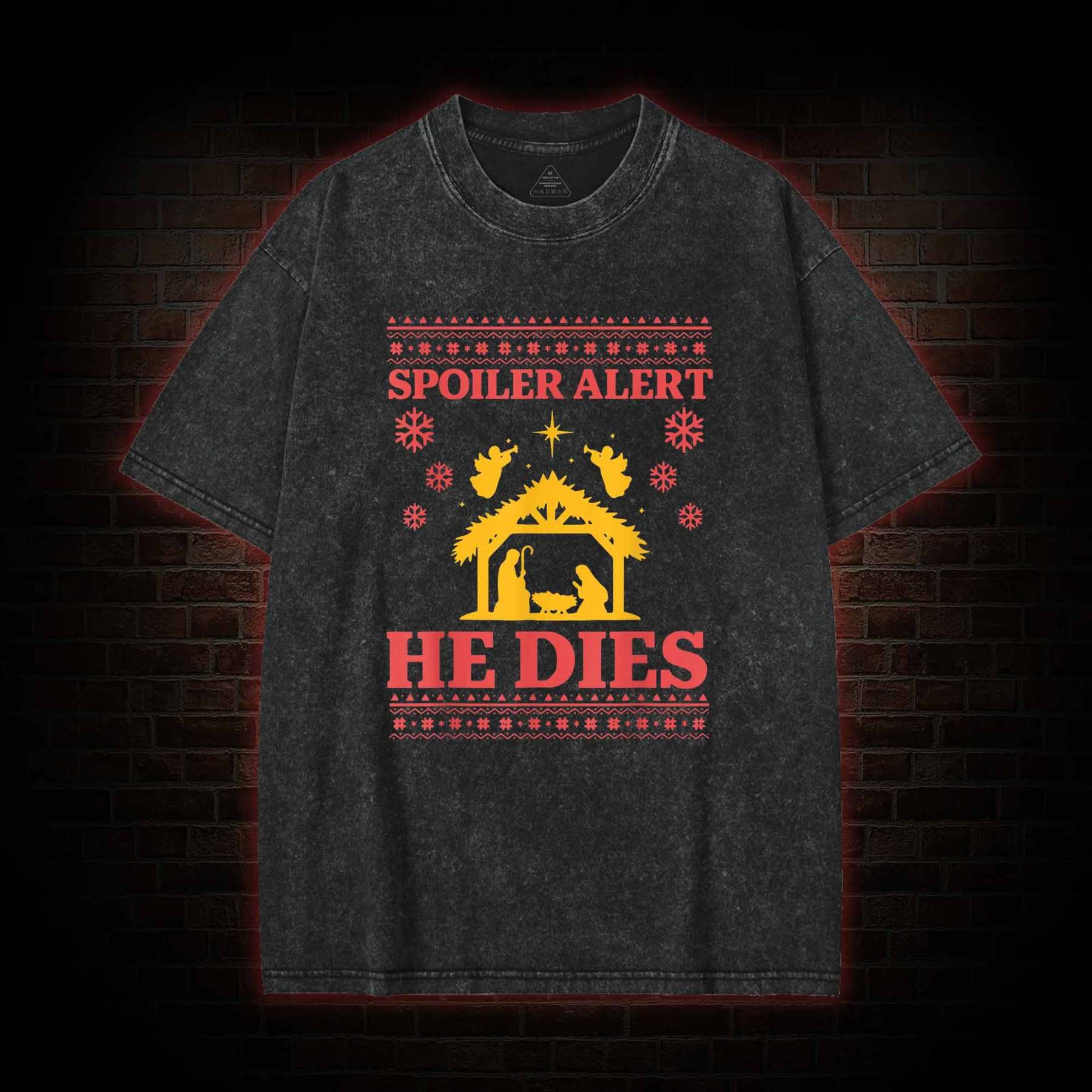 Spoiler Alert He Dies Washed T-shirt
