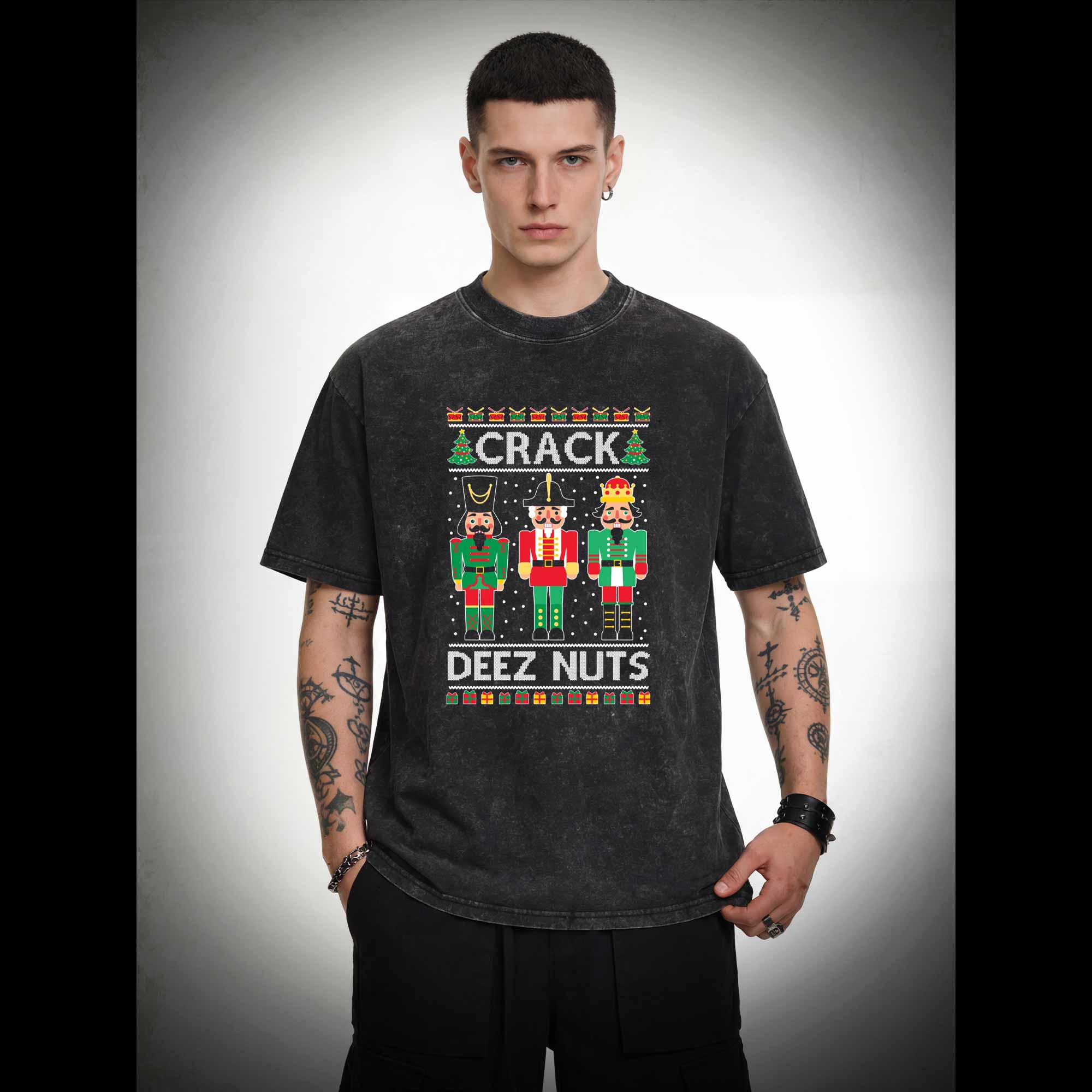 Crack Deez Nuts Washed T-shirt