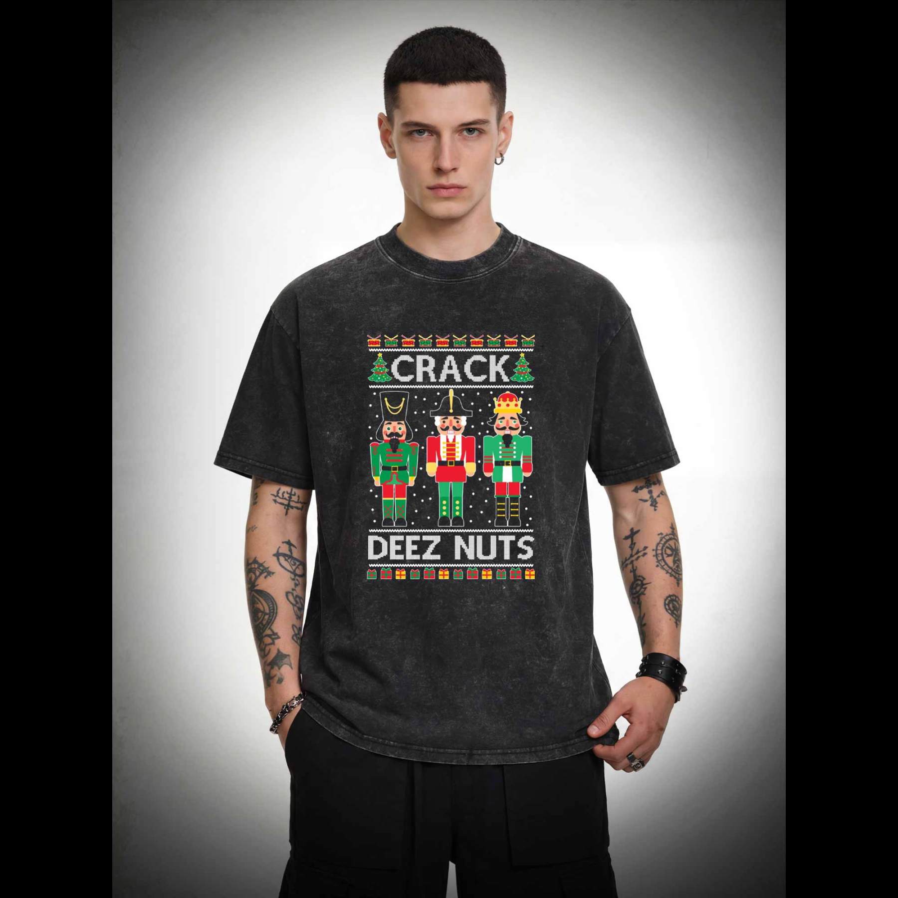 Crack Deez Nuts Washed T-shirt