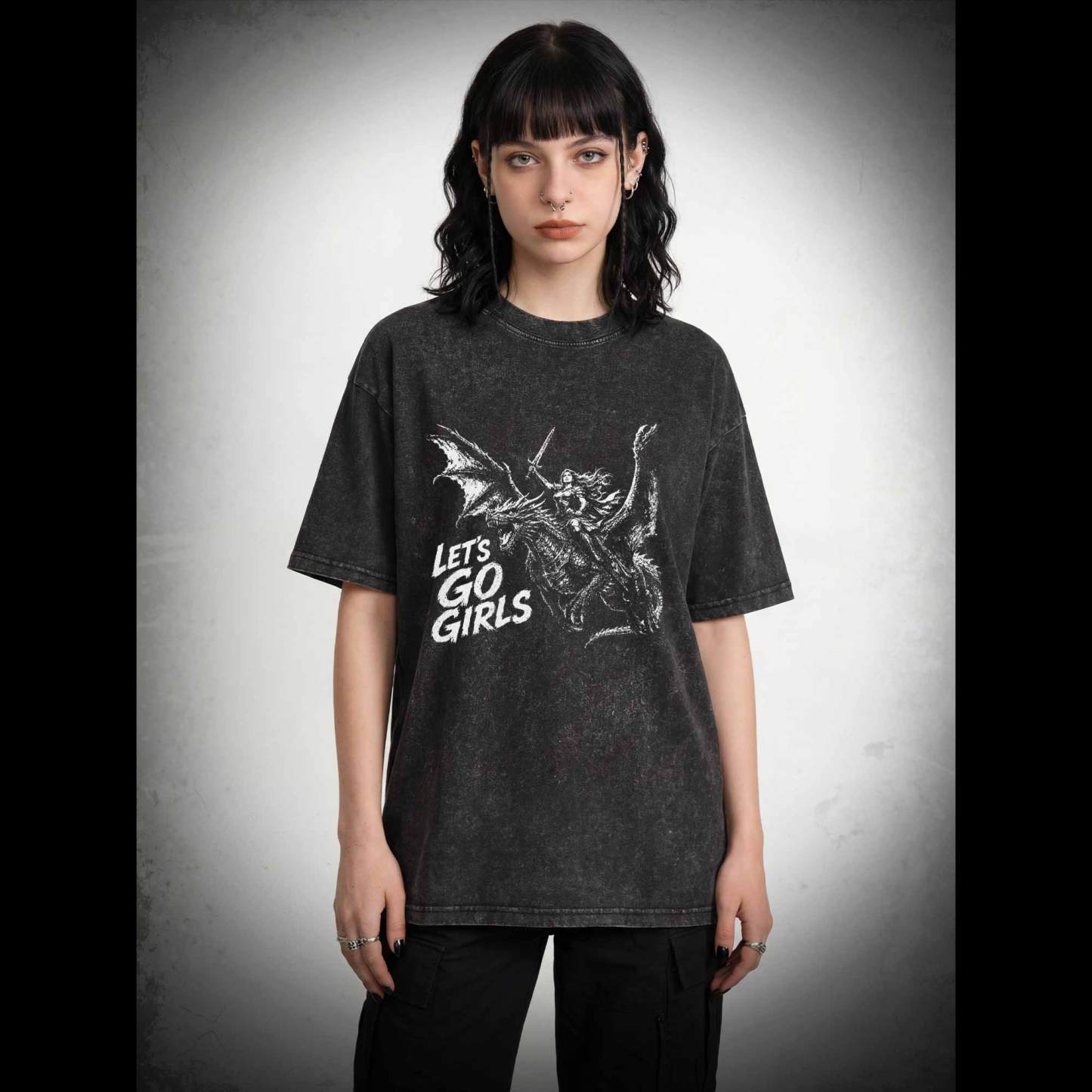 Let's Go Girls Washed T-shirt