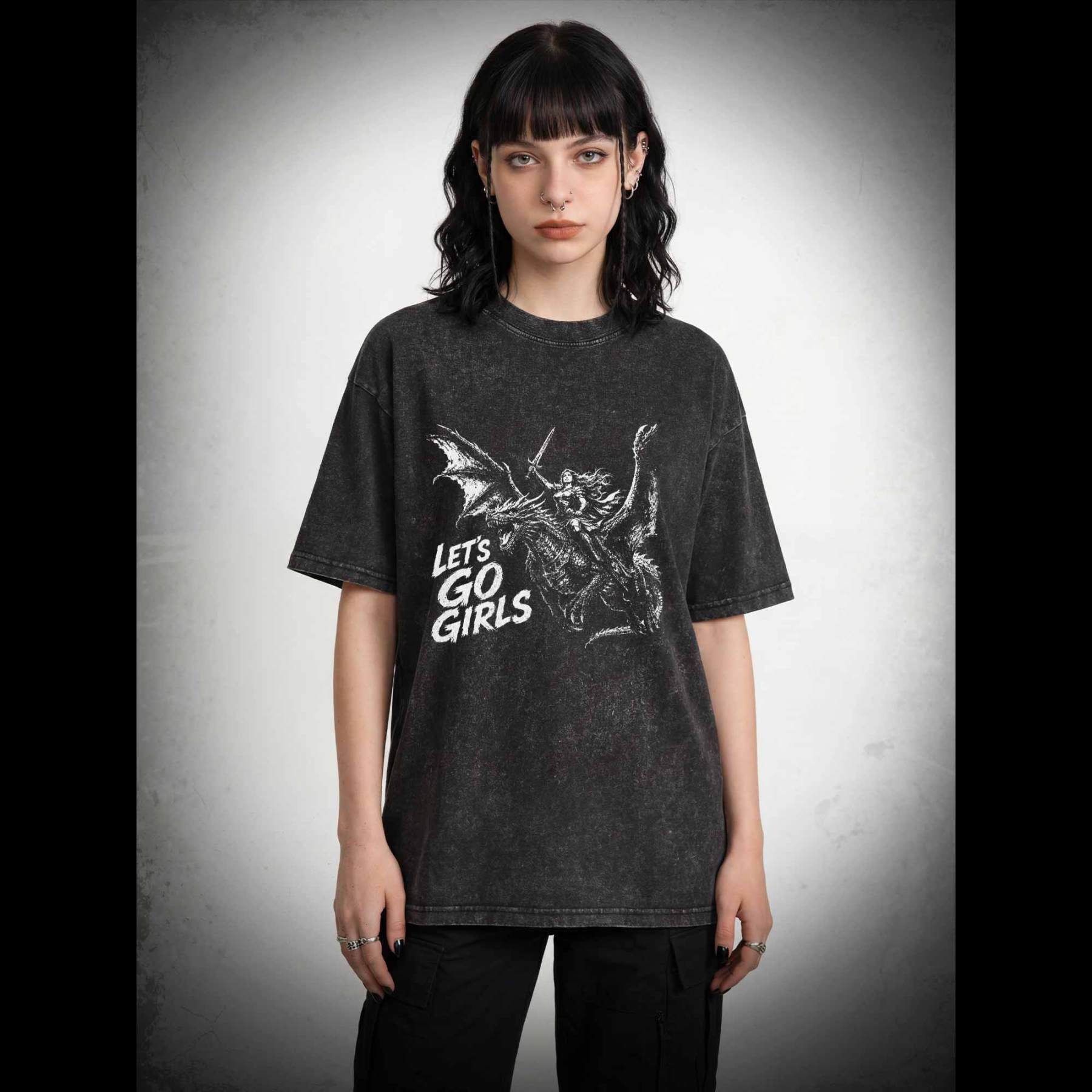 Let's Go Girls Washed T-shirt