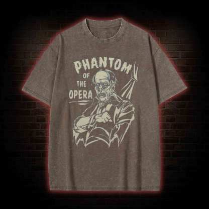 Black Phantom of the Opera Washed T-shirt