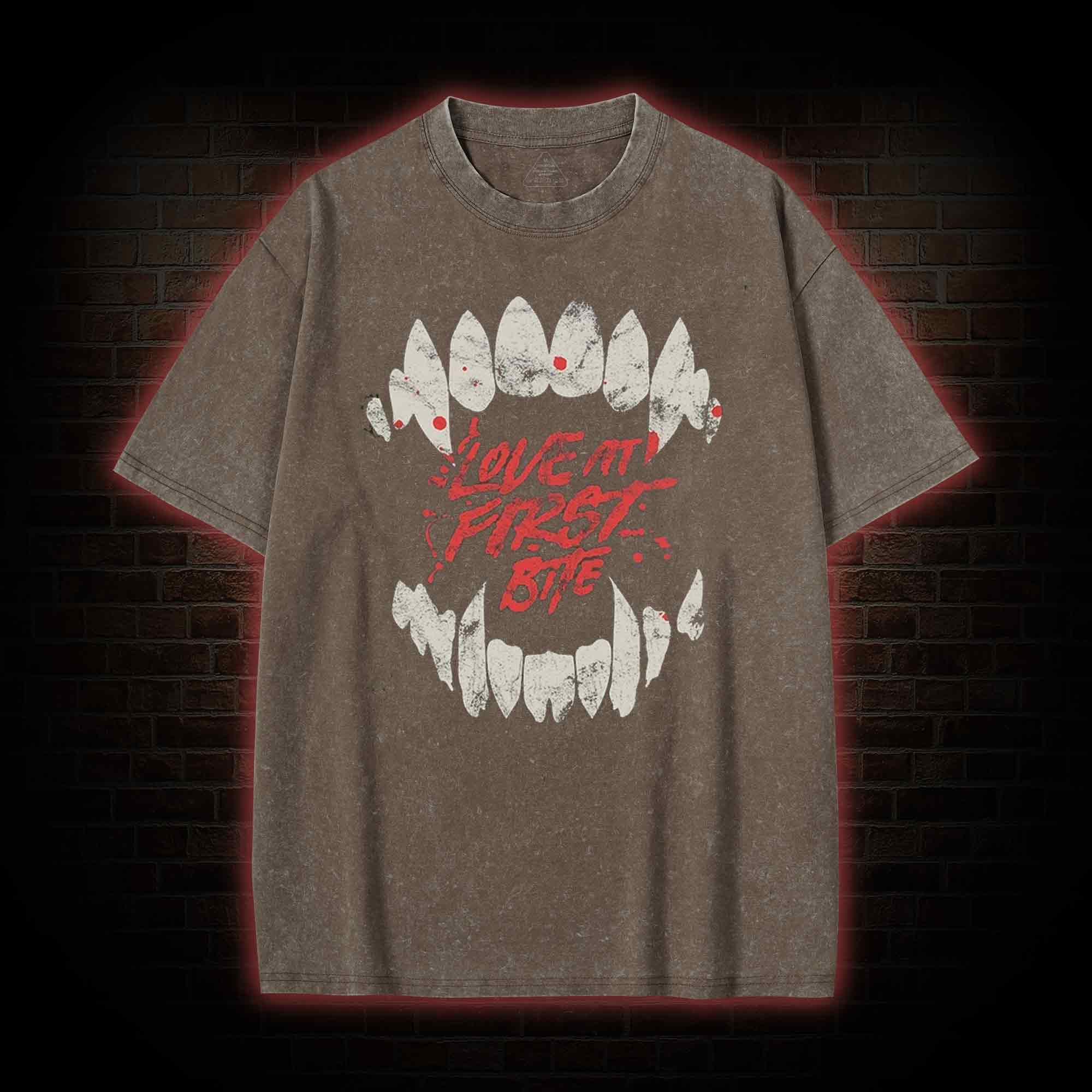 Love at First Bite Washed T-shirt