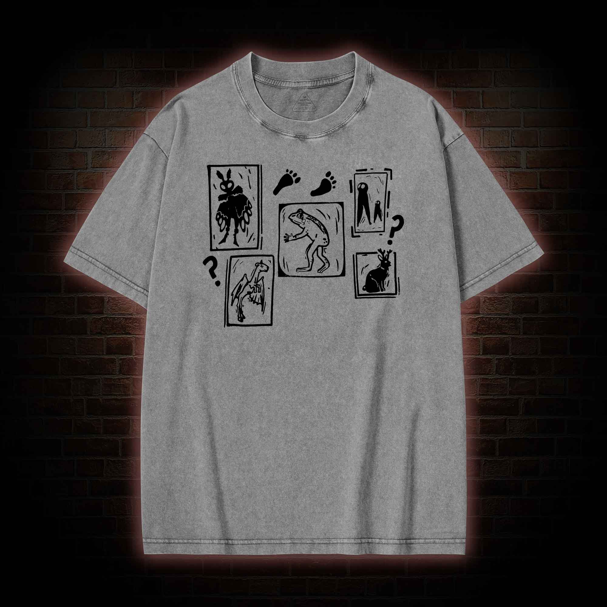 Cryptid Screenprint Washed T-shirt