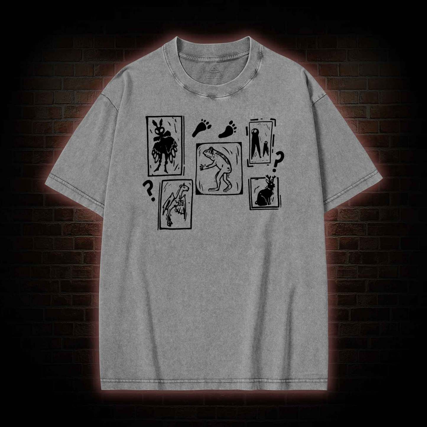 Cryptid Screenprint Washed T-shirt