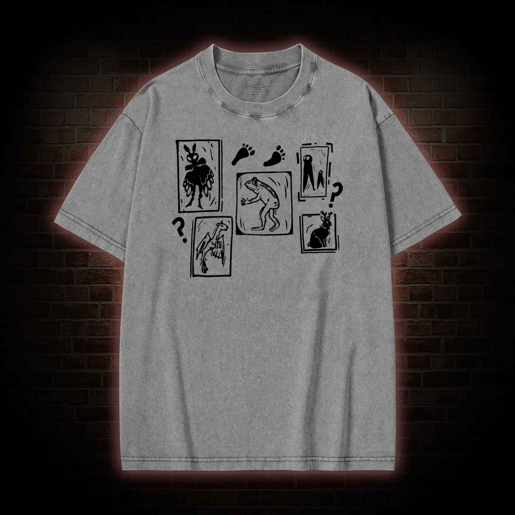 Cryptid Screenprint Washed T-shirt