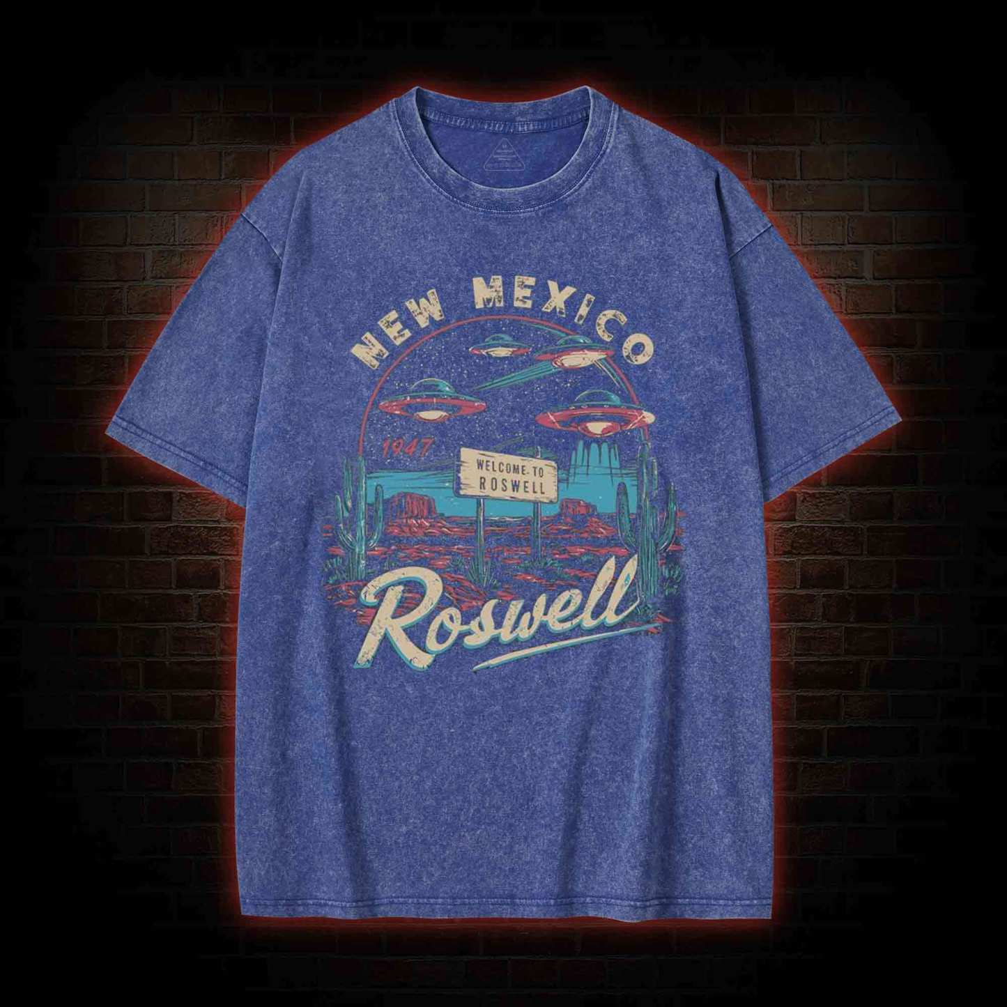 Roswell New Mexico Washed T-shirt