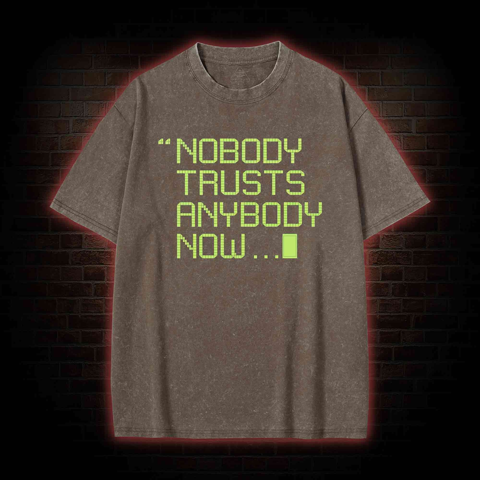 Nobody Trusts Anyone Now Washed T-shirt