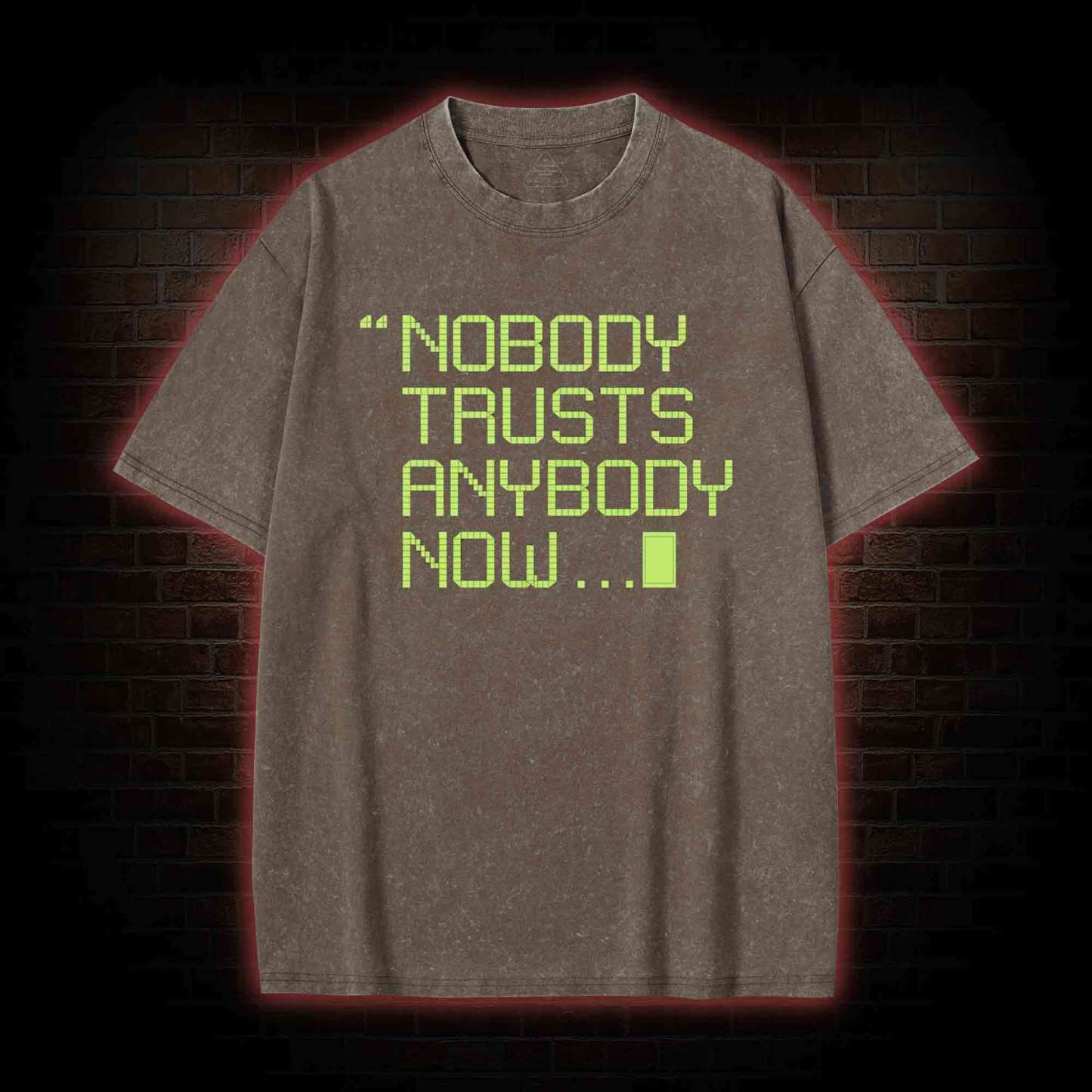 Nobody Trusts Anyone Now Washed T-shirt