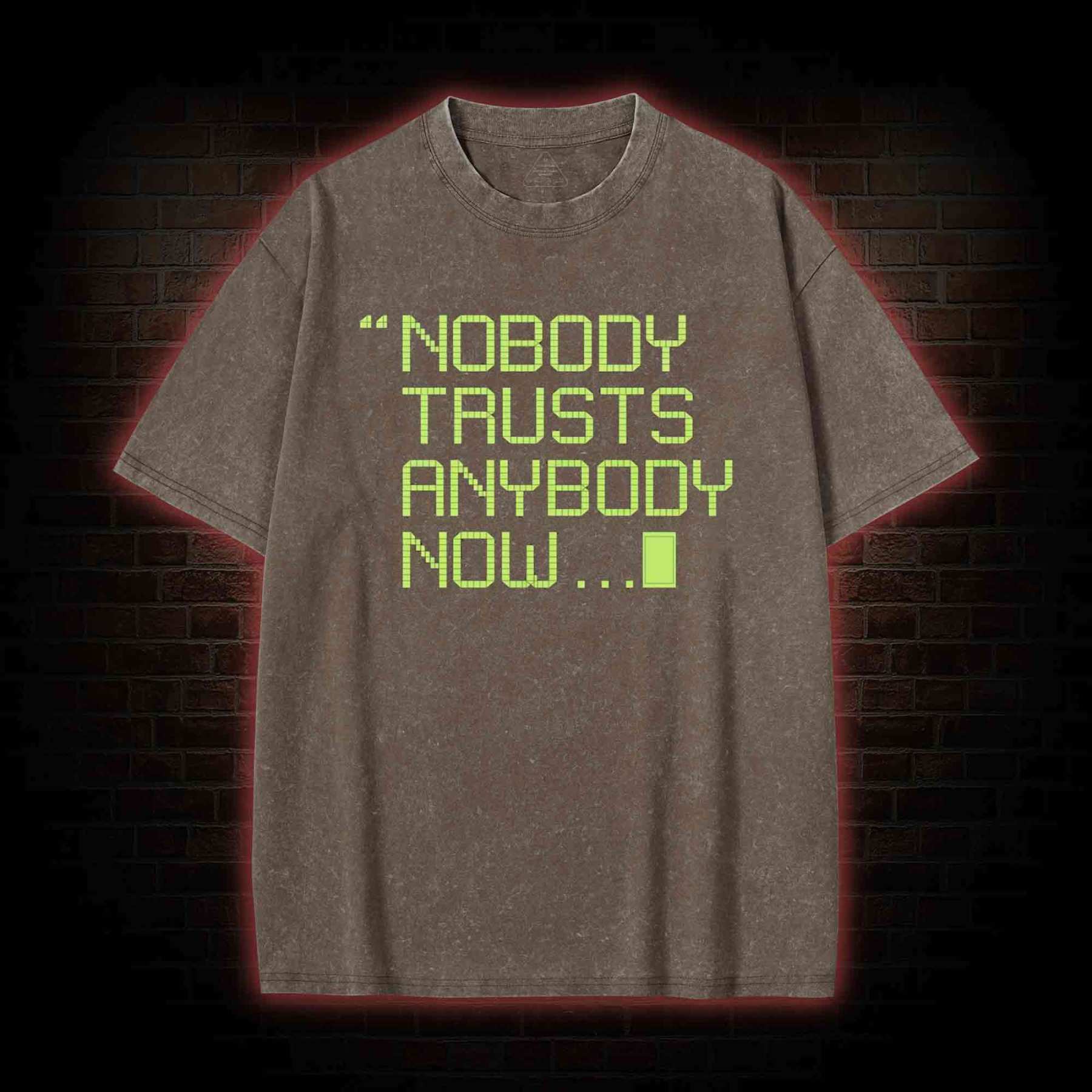 Nobody Trusts Anyone Now Washed T-shirt