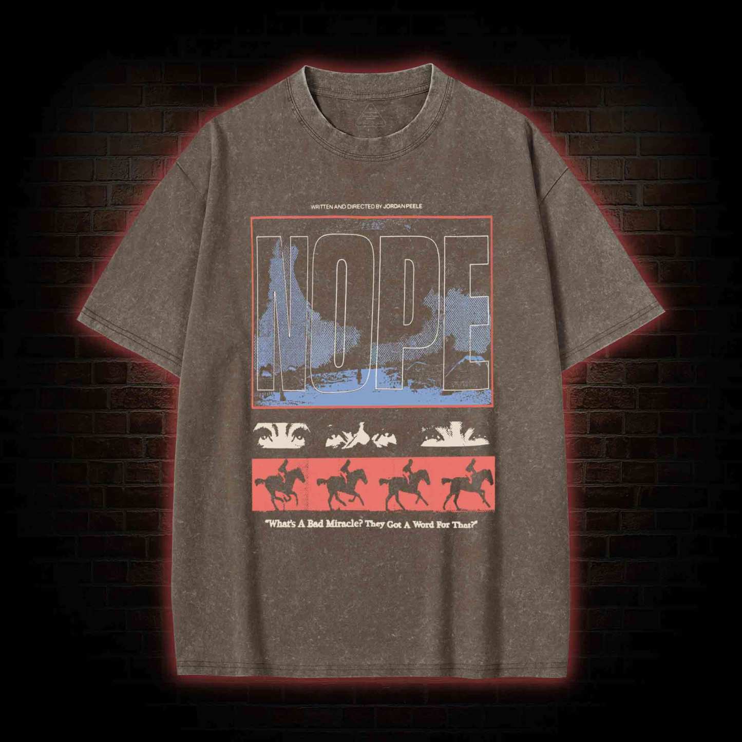 Standing Blue Shoes Washed T-shirt