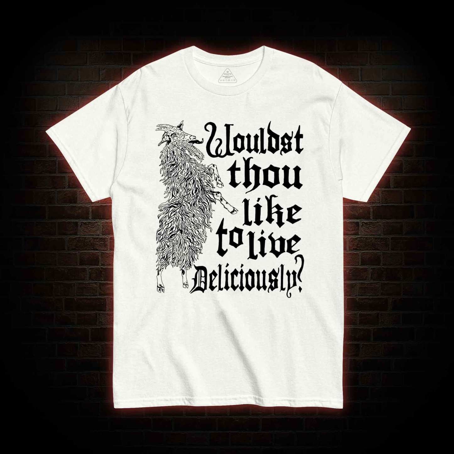Live Deliciously Black Phillip T-shirt