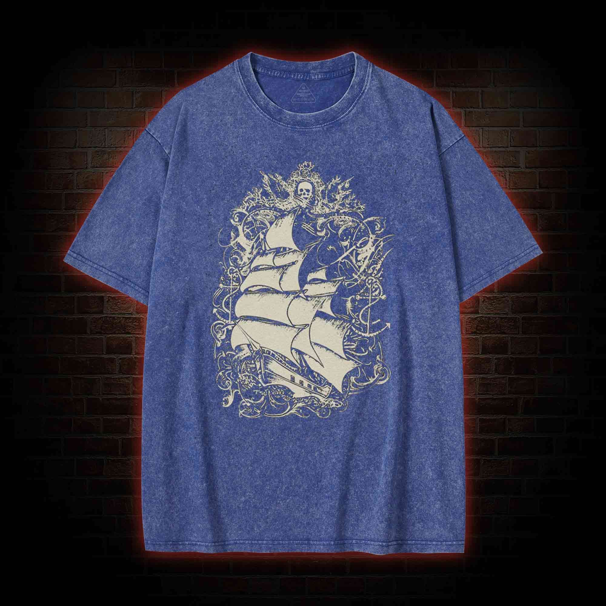 Pirate Ship Washed T-shirt