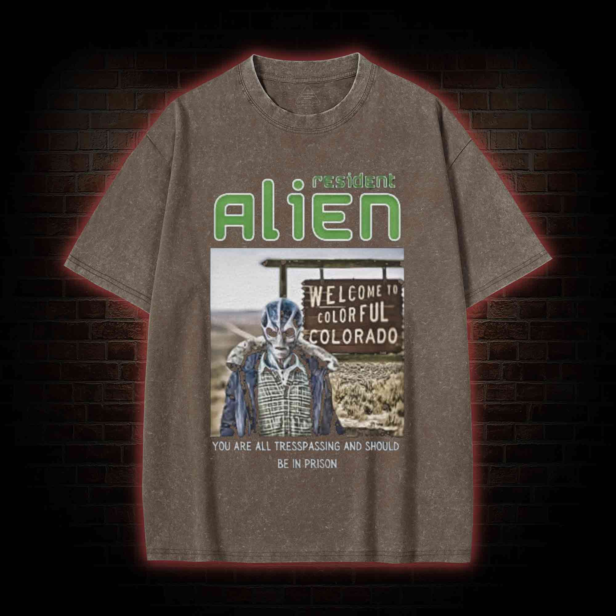 Alien Resident Washed T-shirt